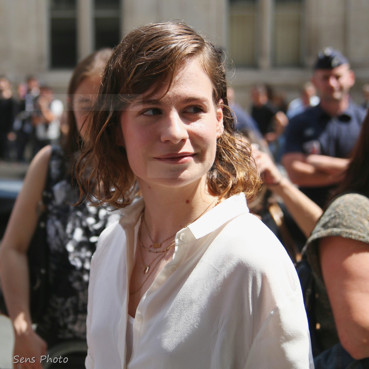 singer Christine and the Queens attends Jean-Paul Gaultier Fashion Show